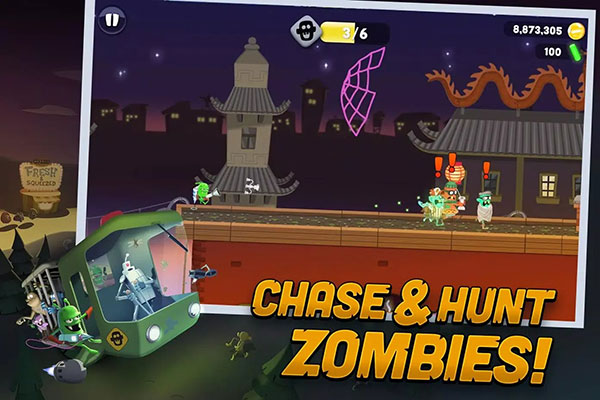 僵尸榨汁机英文版最新版(Zombie Catchers)app