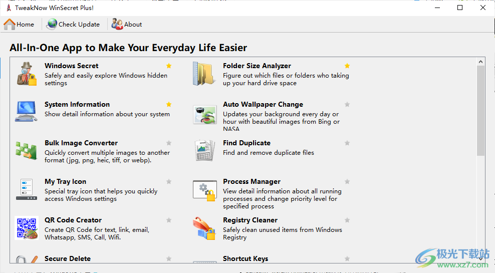 TweakNow WinSecret Plus(系统维护)