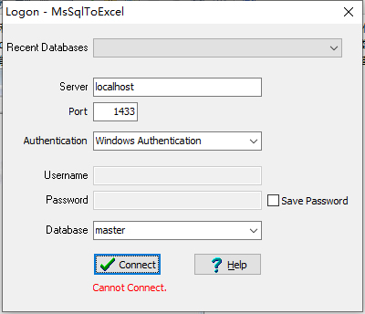 MsSqlToExcel数据库导出Excel工具