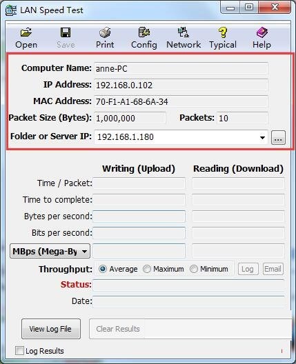 lan speed test(含服务端和客户端)